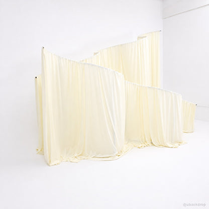 Ivory wave drapery wall party stand wedding photo backdrop