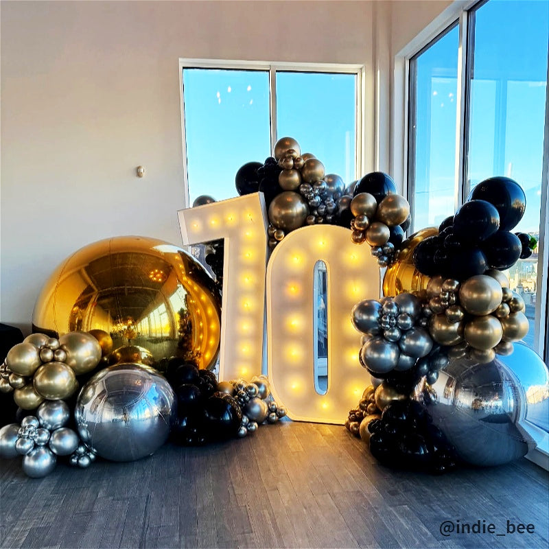 Golden Color Inflatable Mirror Ball Reusable Big Bubble Balloon-ubackdrop