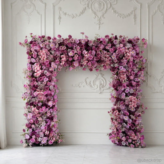 lavender-floral-arch-stand-backdrop-for-wedding-party-event