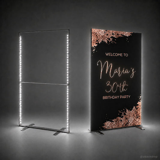 LED light box party stand birthday welcome sign display