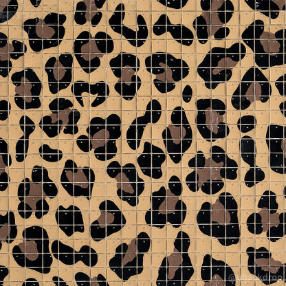 Khaki Leopard Shimmer Wall Panels – Easy Setup Wedding/Event/Theme Party Decorations-ubackdrop