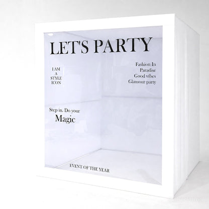6.5x7.5ft Magazine Photo Booth Party Photo Box-ubackdrop