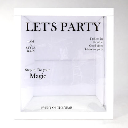 6.5x7.5ft Magazine Photo Booth Party Photo Box-ubackdrop