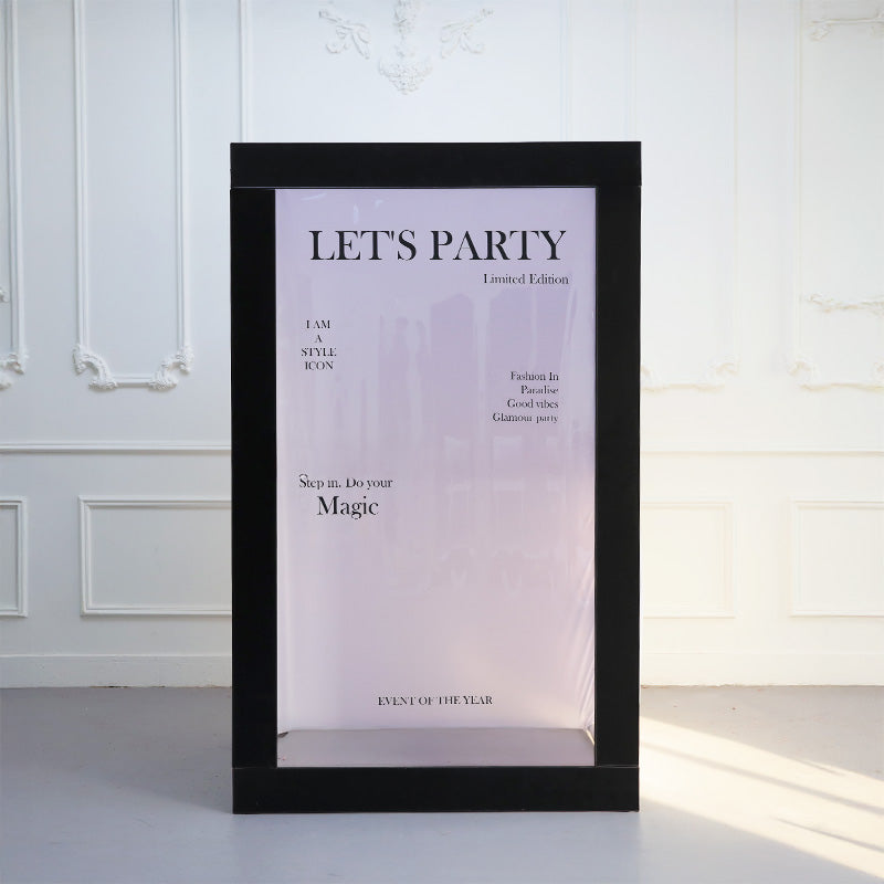 3.9x6.5ft Magazine Photo Booth Party Photo Box-ubackdrop