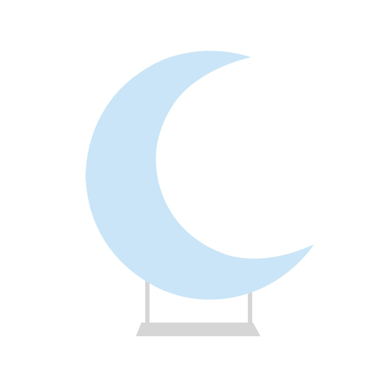 6.5ft Portable Crescent Moon Shape Stand for Baby Showers & Birthday & Wedding Events-ubackdrop