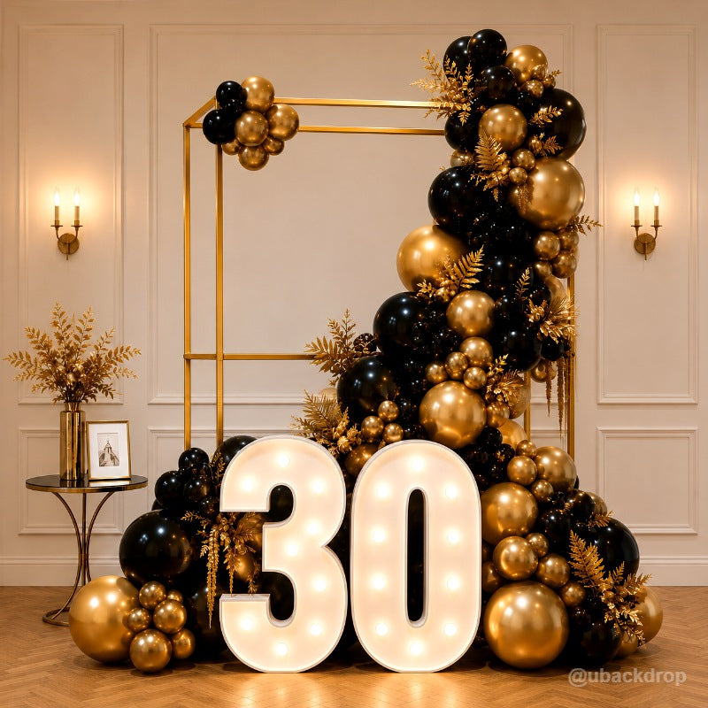Double Layer Square Balloon Stand for Modern Party Decor-ubackdrop