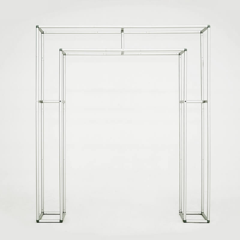 3D Double-Tube Rectangular Arch Backdrop Stand for Party & Event Decoration-ubackdrop
