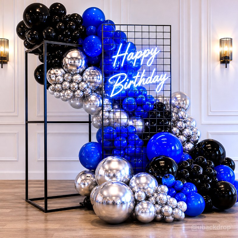 Double Layer Square Balloon Stand for Modern Party Decor-ubackdrop