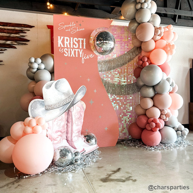 Modern luxury balloon backdrop party stand event display