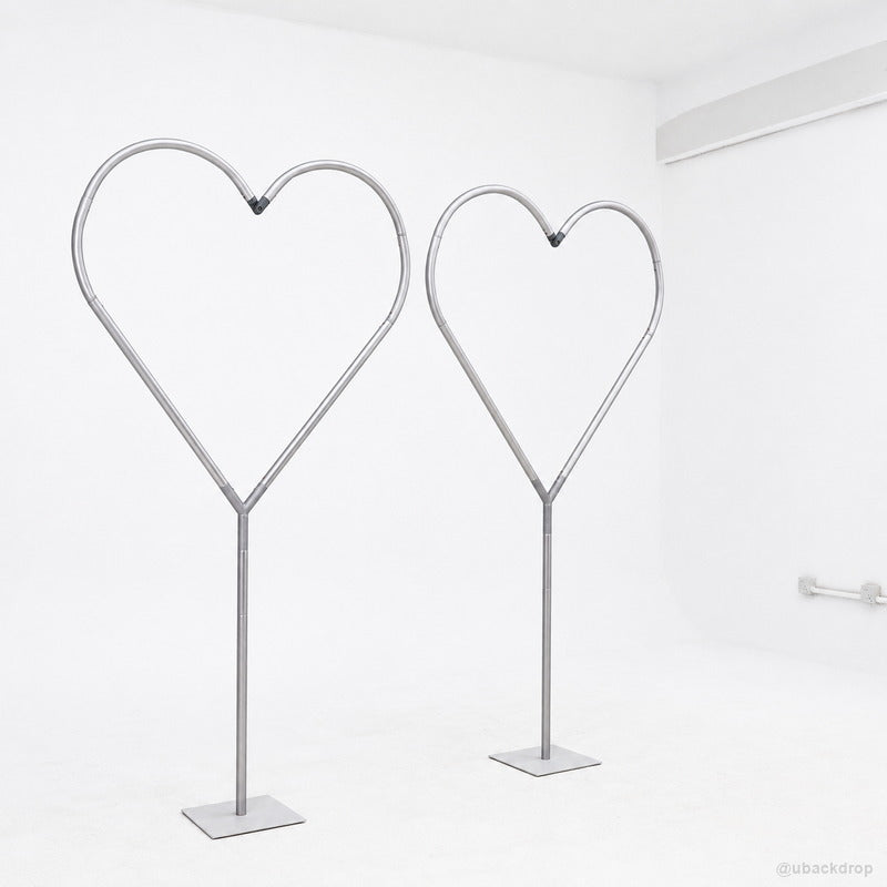 Nested heart metal balloon frame romantic event stand