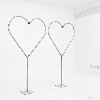 Nested heart metal balloon frame romantic event stand