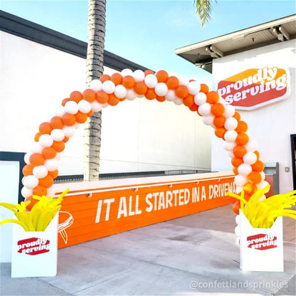 10x8 Ft Aluminum Balloon Arch Frame Wedding Arch Stand-ubackdrop