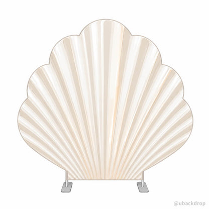 9.7x9ft Seashell-Shaped Metal Backdrop Stand for Mermaid & Under the Sea Party Decor