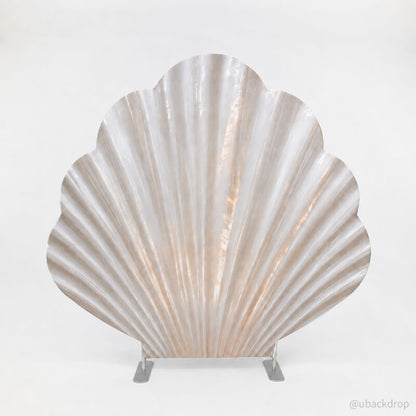 9.7x9ft Seashell-Shaped Metal Backdrop Stand for Mermaid & Under the Sea Party Decor