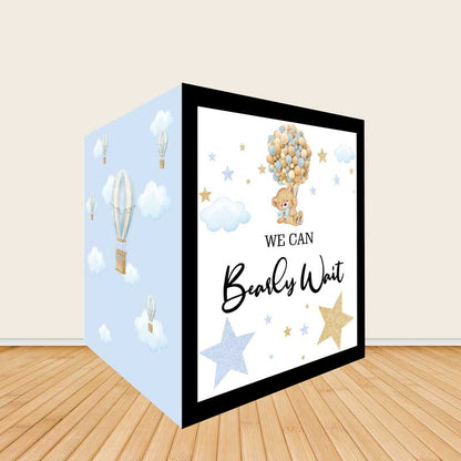 6.5x7.5ft Bearly Wait Baby Shower Photo Booth Party Photo Box-ubackdrop