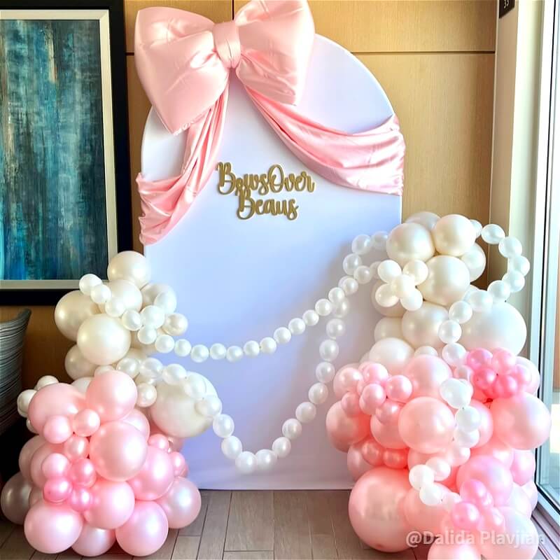 4x7ft Chiara Arched Backdrop Frame Custom Arched Wall Backdrop Cover for Party Decoration-ubackdrop