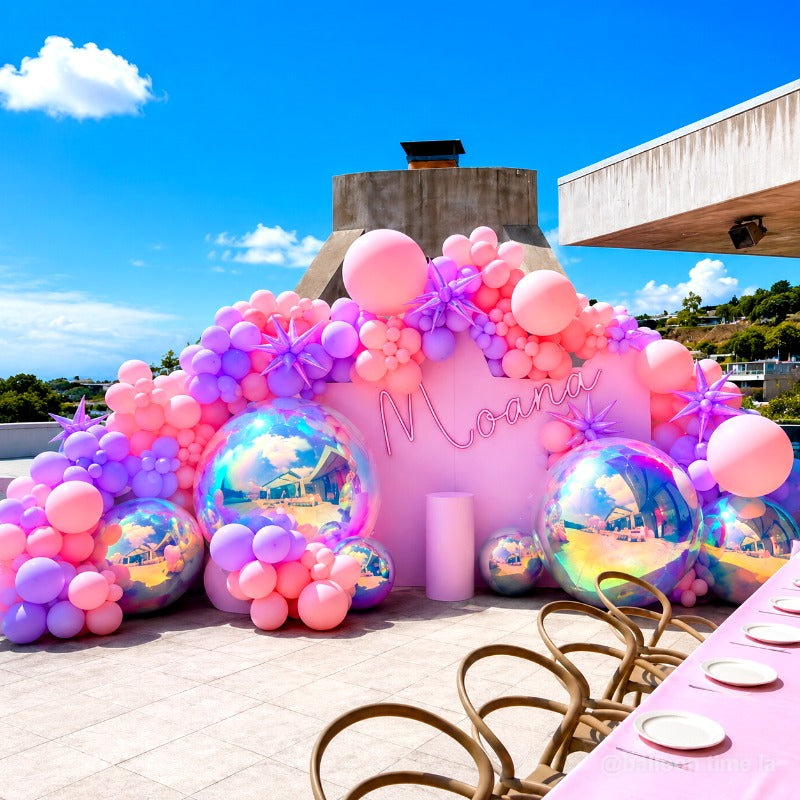 Rainbow Color Inflatable Mirror Ball Reusable Big Bubble Balloon-ubackdrop
