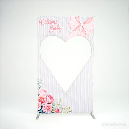 4x7ft Cutout Heart Frame for Wedding Party Decor Backdrop Stand