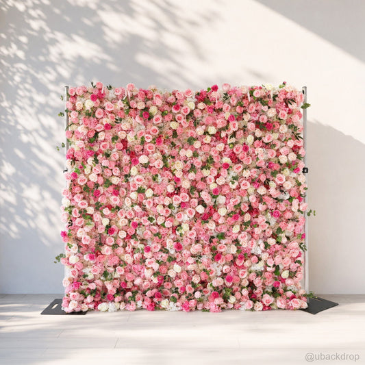 pink-green-rose-flower-wall-backdrop-for-wedding-party-event