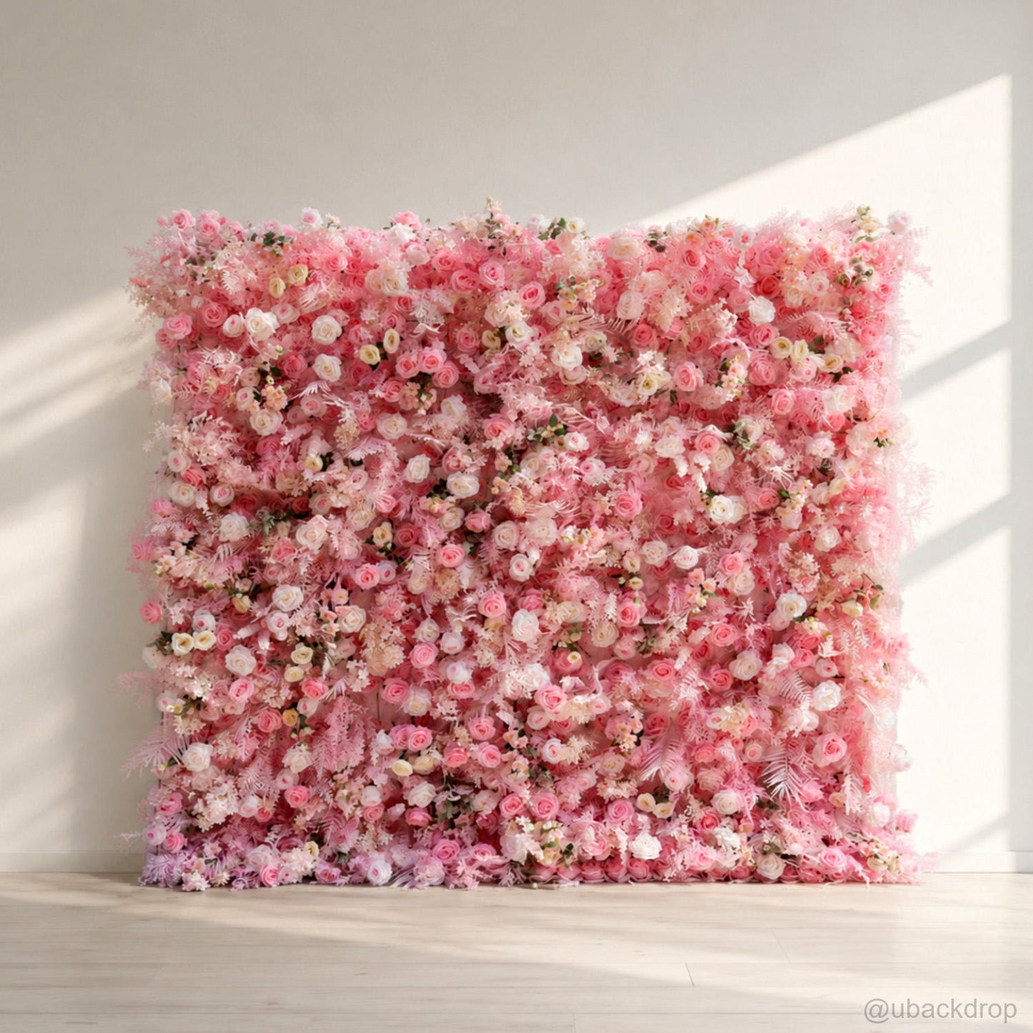 pink-rose-flower-wall-backdrop-for-wedding-party-event
