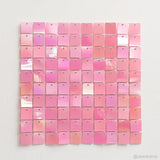 Gradient Pink Shimmer Wall Panels, Easy Setup Party Decorations