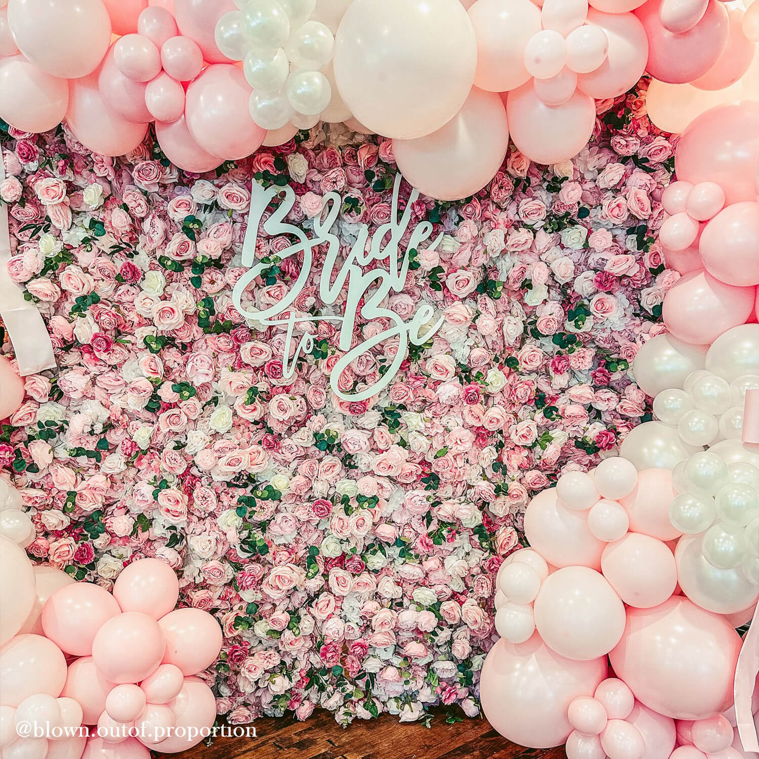 Pink Rose Flower Wall Backdrop for Birthday&Baby Shower Party Decorations-ubackdrop
