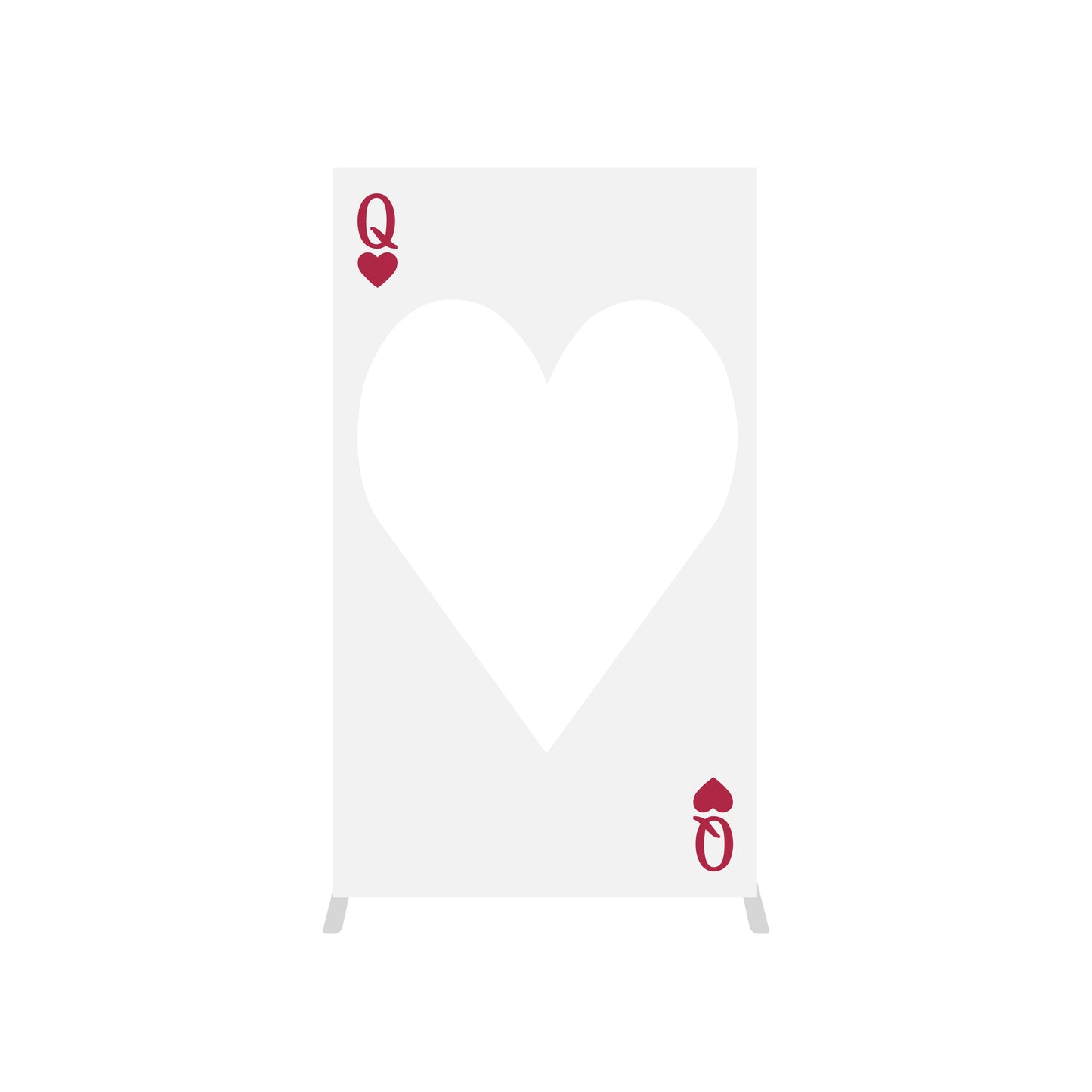 4x7ft Cutout Heart Frame for Wedding Party Decor Backdrop Stand-ubackdrop