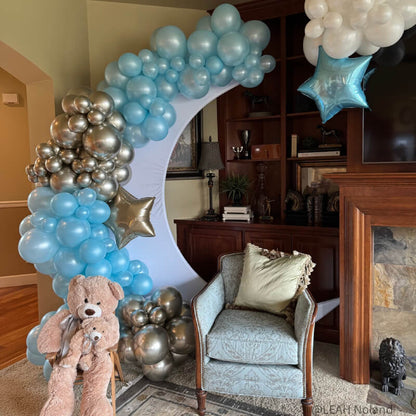 6.5ft Portable Crescent Moon Shape Stand for Baby Showers & Birthday & Wedding Events-ubackdrop