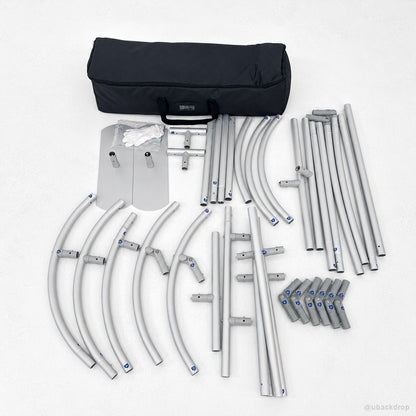 Portable curved wedding arch frame backdrop hardware kit