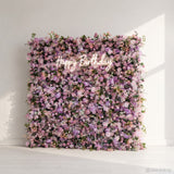 Light Purple Fabric Flower Wall Birthday Party Decor
