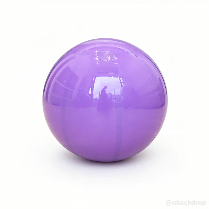 Purple Big Matte Inflatable Balls – Reusable Party & Event Decor-ubackdrop