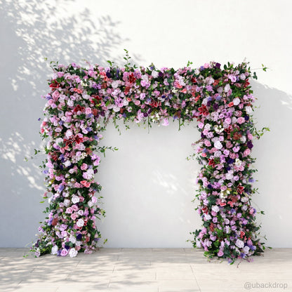 purple-pink-floral-arch-stand-backdrop-for-wedding-party-event