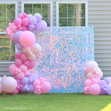 Rainbow Blue Shimmer Wall Panels – Easy Setup Wedding/Event/Theme Party Decorations