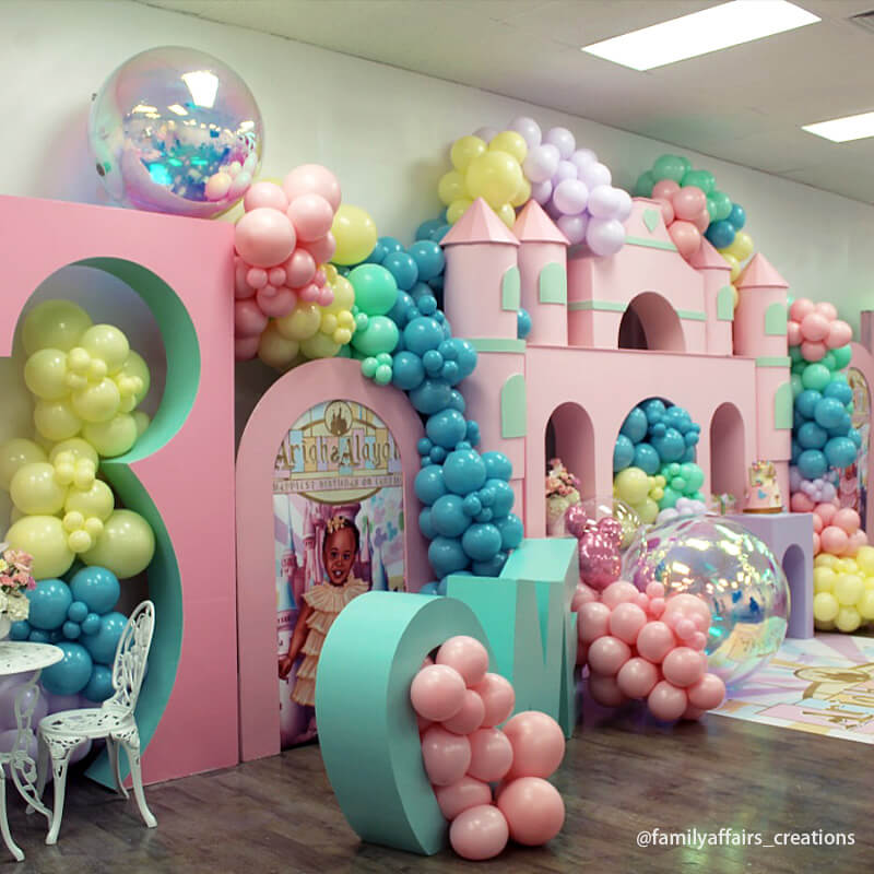 Rainbow Color Inflatable Mirror Ball Reusable Big Bubble Balloon-ubackdrop