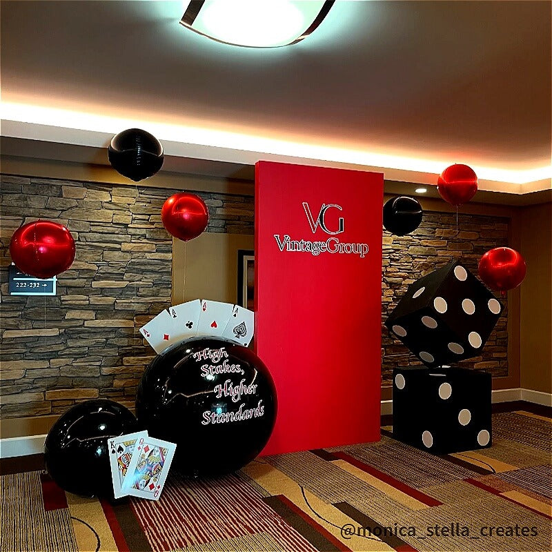 Black Inflatable Mirror Ball Reusable Big Bubble Balloon-ubackdrop