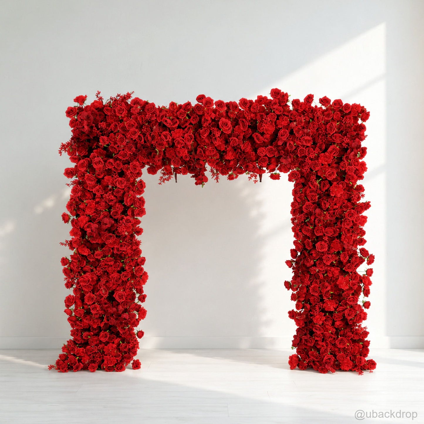 red-floral-arch-stand-backdrop-for-wedding-party-event