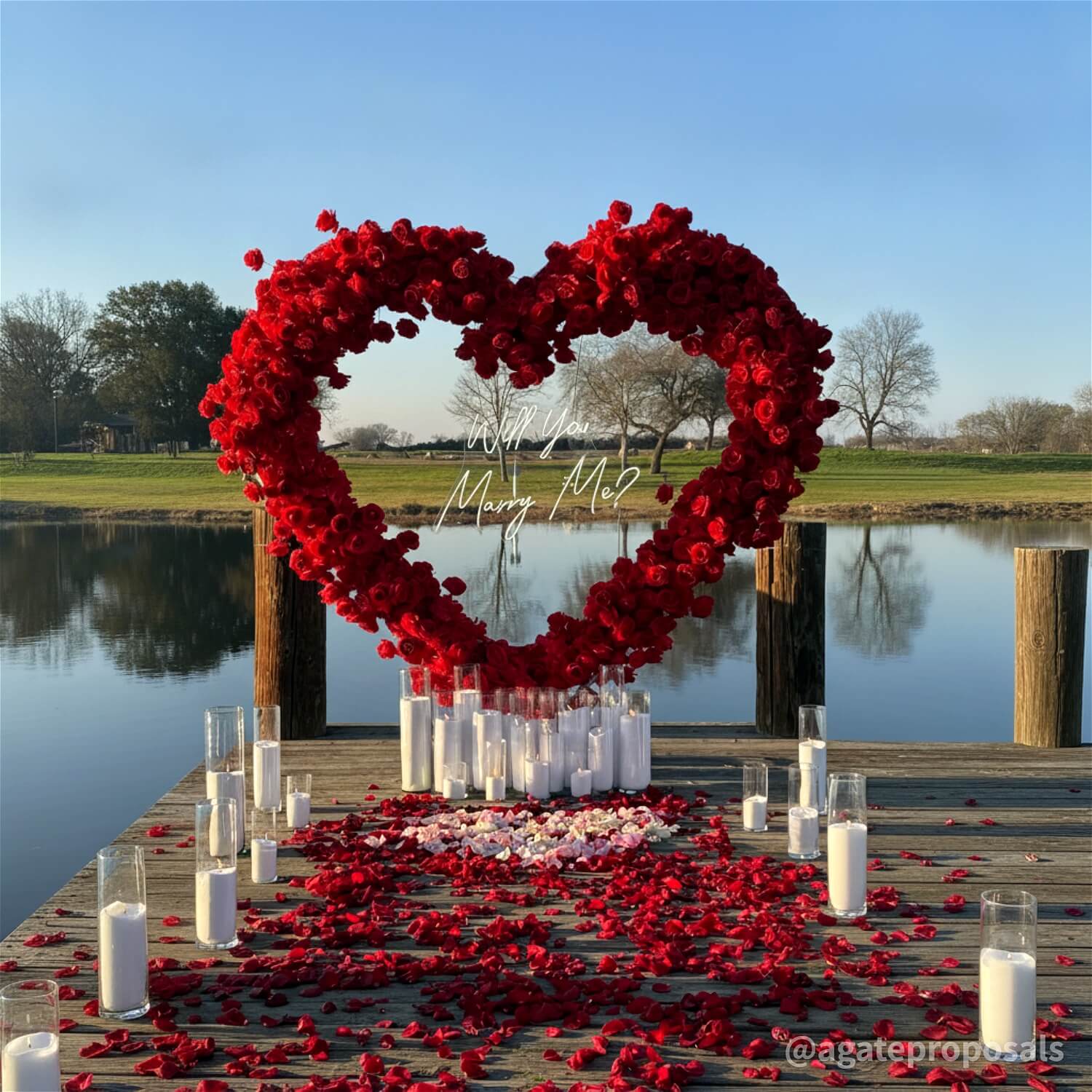 8ft Romantic Atmosphere Heart Shaped Red Rose Flower Wall Wedding Decoration Indoor-ubackdrop