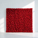 Full Red Roses Fabric Flower Wall For Wedding Arrangement Romantic Atmosphere