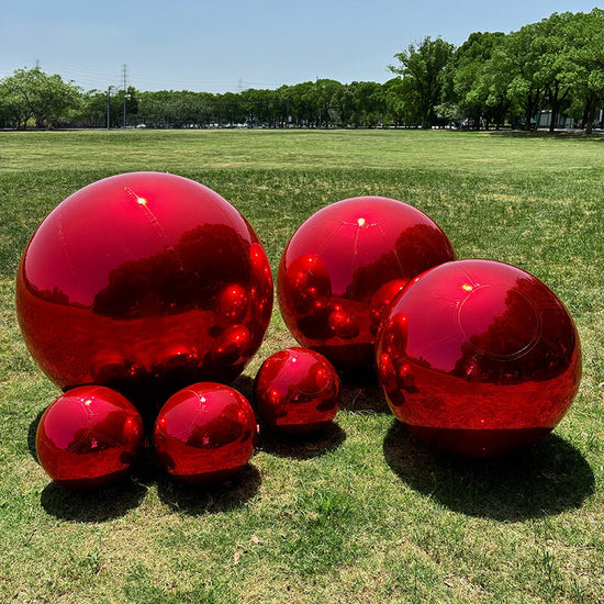 Red Inflatable Mirror Ball Reusable Big Bubble Balloon – ubackdrop