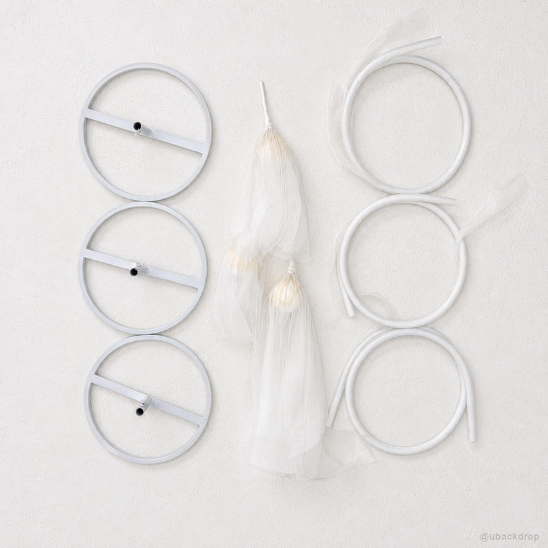 Round frame cover hardware kit party backdrop accessories