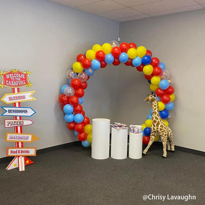 Party & Hoop Balloon Circle Loop Flower Arch Photo Booth Backdrop Stand Round Backdrop-ubackdrop