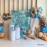 Tiffany Blue Shimmer Wall Panels – Easy Setup Birthday/Event/Theme Party Decorations