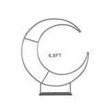 6.5ft Round Moon shaped Wedding Arch Stand