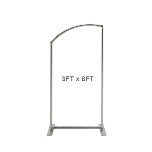 3x6ft Chiara Arch Frame with Tension Pillow Cover-ubackdrop