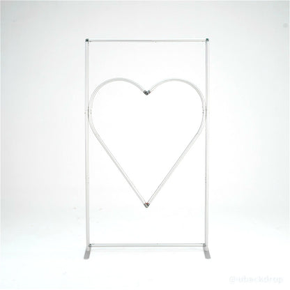 4x7ft Cutout Heart Frame for Wedding Party Decor Backdrop Stand