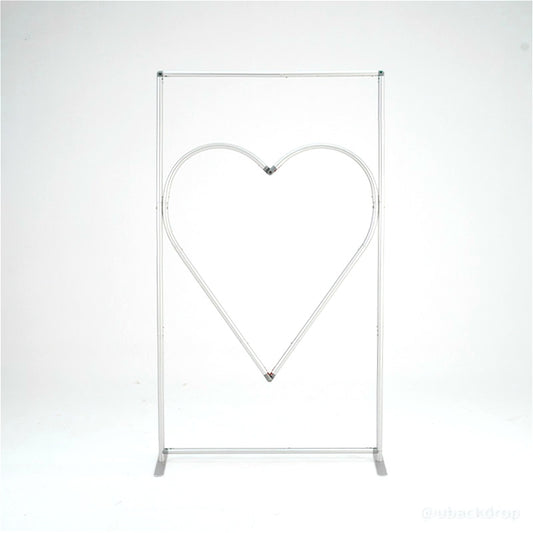 4x7ft Cutout Heart Frame for Wedding Party Decor Backdrop Stand
