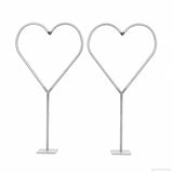 2PCS 7FT Heart Balloon Stand Frame for Valentine & Romantic Party Decoration