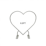 6.5ft Heart Balloon Arch Stand for Weddings & Romantic Events