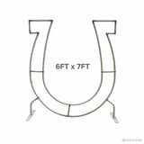 6x7 ft U-Shaped Backdrop Stand for Wedding Party & Event Decor