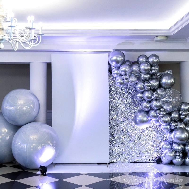 White Inflatable Mirror Ball Reusable Big Bubble Balloon